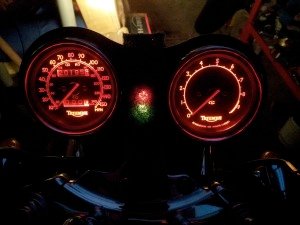 Bonneville Thruxton led Clock Light's